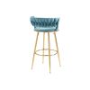 &nbsp;Vintage Bar Stools with Back and Footrest Counter Height Bar Chairs