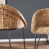 Landrine Water Hyacinth Bar Stools – 2pc Set