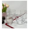 Designer Acrylic Swirl Clear Drinking Glasses DOF Set of 4 (15oz), Premium Quality Unbreakable Stemless Acrylic Drinking Glasses for All Purpose